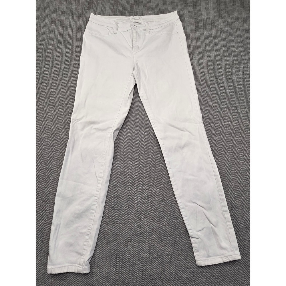 Lila Ryan White Skinny Jeans Womens Size 30 Stretch Cotton Rayon Blend Slim Fit